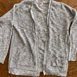 Target long grey cardigan